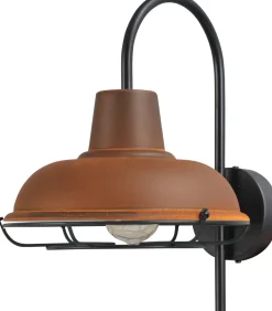 Masterlight Industrie Hotelleuchte in Rost Braun< Wandleuchten|Küchenlampen