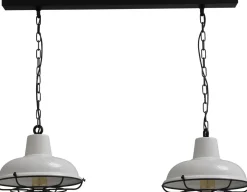 Industrie Lampen|Vintage Lampen*Masterlight Industrie Küchenlampe in Weiß