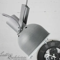 Nowodvorski Industrie Pendellampe Esstisch verstellbar in Zink< Hängelampen|Esszimmer Lampen