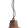 Industrie Lampen|Vintage Lampen*Masterlight Industrie Pendelleuchte Hängeleuchte in Rost Braun