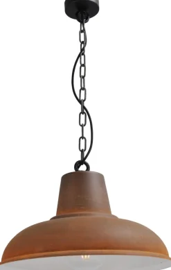 Industrie Lampen|Vintage Lampen*Masterlight Industrie Pendelleuchte Hängeleuchte in Rost Braun