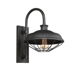 Elstead Industrie Wandlampe ALVER Anthrazit Metallic B30cm< Wandleuchten|Küchenlampen