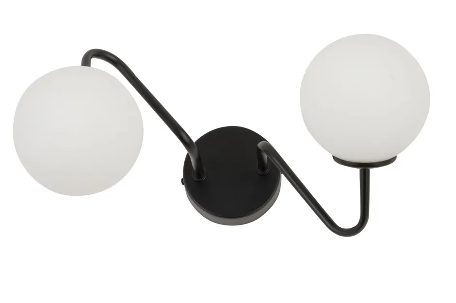 Wandleuchten|Küchenlampen*Sigma Innen Wandlampe Metall Glas Kugel G9 B:38 cm gemütlich