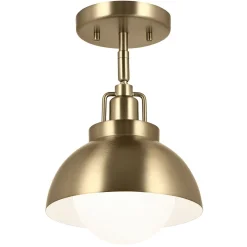 Elstead Innenleuchte 3-in-1 Wand Decke Hänge Metall Glas in Bronze< Metall Lampen|Lampenschirme