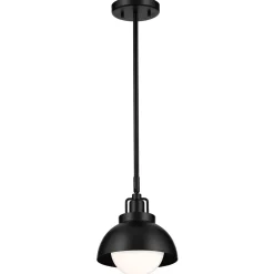 Metall Lampen|Lampenschirme*Elstead Innenleuchte 3-in-1 Wand Decke Hänge Schwarz Metall Glas