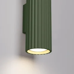 Sollux Innenwandlampe klein H: 20 cm Grün GU10 2-flammig Up Down< Flurlampen|Wohnzimmerlampen