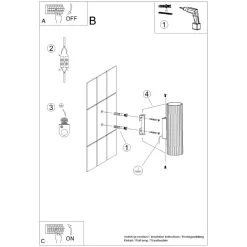 Sollux Innenwandlampe klein H: 20 cm Grün GU10 2-flammig Up Down< Flurlampen|Wohnzimmerlampen
