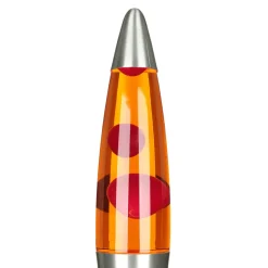Easylight JENNY Lavalampe Orange Wachs Rot 42cm hoch Retro< Retro Lampen|Lavalampen