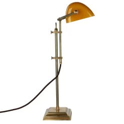 Schreibtischlampen|Metall Lampen*Berliner Messingleuchten Jugendstil Bankerleuchte Bankerlampe