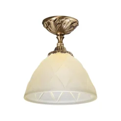 Giovanni Battista Jugendstil Deckenleuchte Deckenlampe Beige< Metall Lampen|Messinglampen