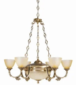 Hängelampen|Jugendstil Lampen*Giovanni Battista Jugendstil Kronleuchter Beige Esszimmer