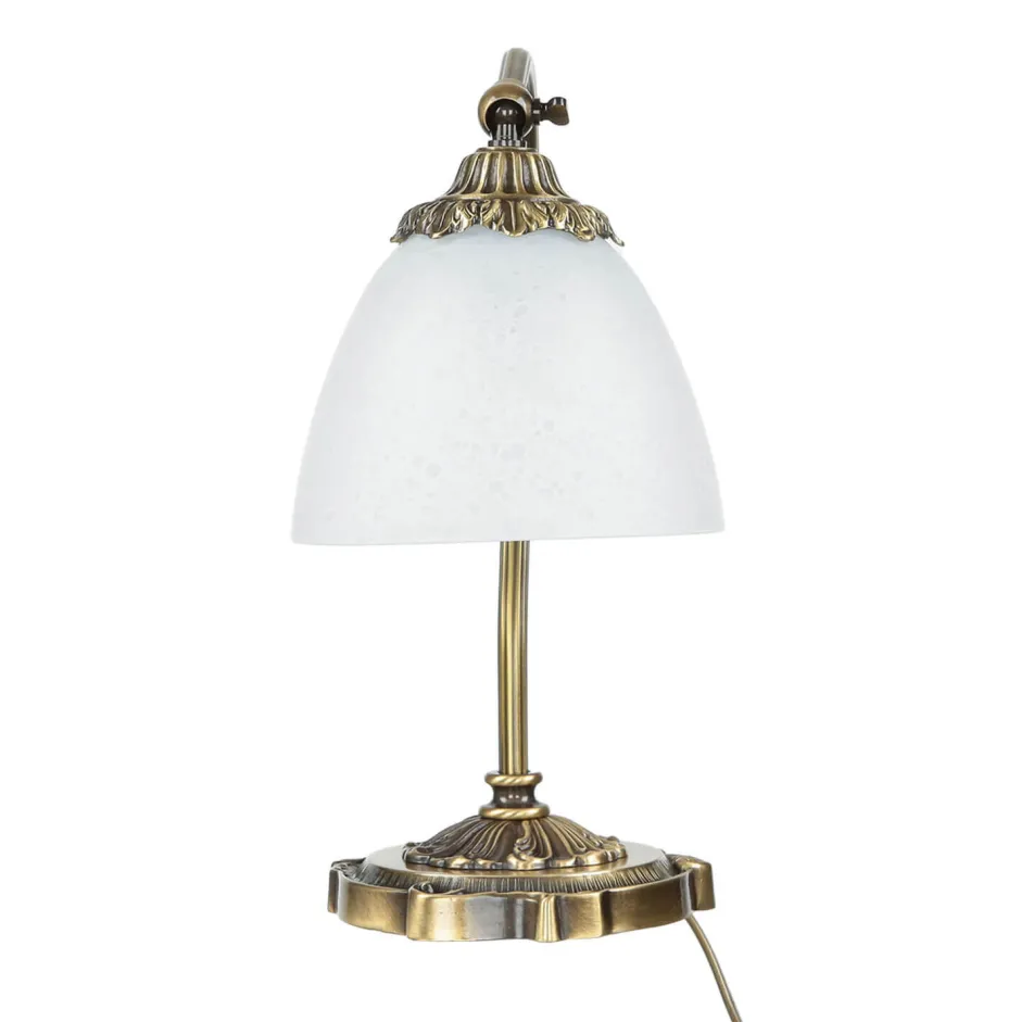 Giovanni Battista Jugendstil Nachttischleuchte Beatrice< Glaslampen|Metall Lampen