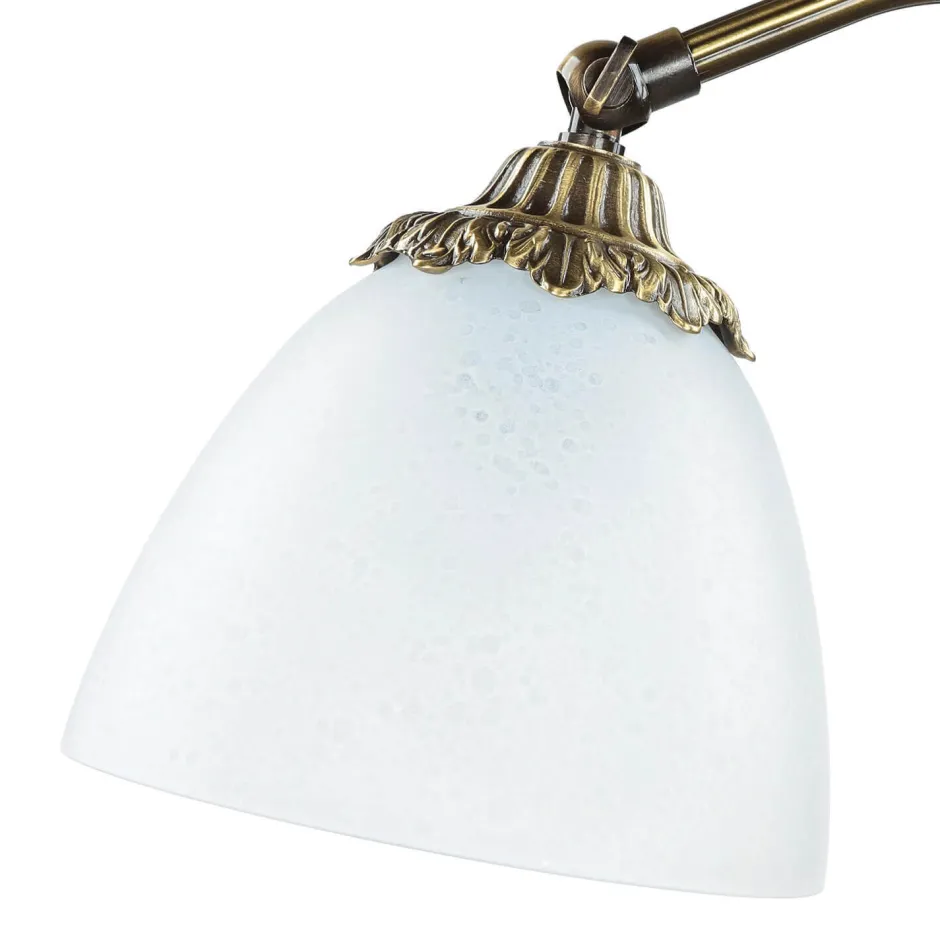 Giovanni Battista Jugendstil Nachttischleuchte Beatrice< Glaslampen|Metall Lampen