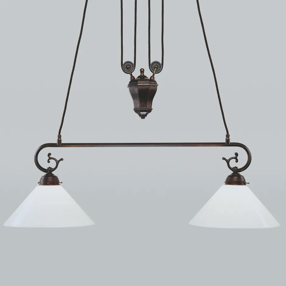 Berliner Messingleuchten Jugendstil Pendelleuchte E27 Antik< Hängelampen|Esszimmer Lampen