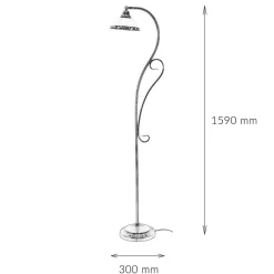 Easylight Jugendstil Stehlampe Elisett< Glaslampen|Jugendstil Lampen