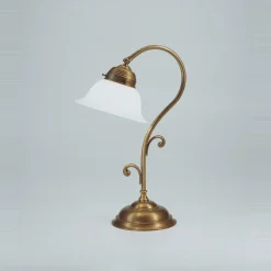 Tischlampen|Schlafzimmer Lampen*Berliner Messingleuchten Jugendstil Tischleuchte aus Berliner Messing Q5