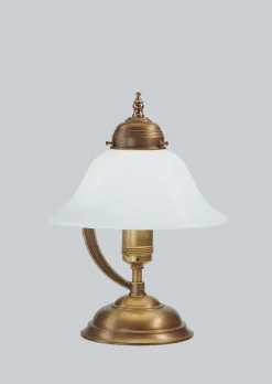 Berliner Messingleuchten Jugendstil Tischleuchte Berliner Messing V22< Tischlampen|Schlafzimmer Lampen