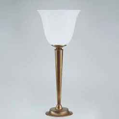 Metall Lampen|Messinglampen*Berliner Messingleuchten Jugendstil Tischleuchte Berliner Messing Q10