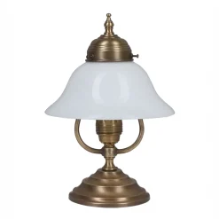 Berliner Messingleuchten Jugendstil Tischleuchte Berliner Messing V20< Metall Lampen|Messinglampen