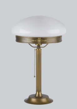 Berliner Messingleuchten Jugendstil Tischleuchte Berliner Messing Z17< Nachttischlampen|Metall Lampen