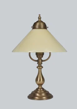 Berliner Messingleuchten Jugendstil Tischleuchte E27< Metall Lampen|Messinglampen