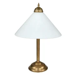 Berliner Messingleuchten Jugendstil Tischleuchte V4 Echtmessing Zug< Nachttischlampen|Metall Lampen