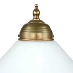 Berliner Messingleuchten Jugendstil Tischleuchte V4 Echtmessing Zug< Nachttischlampen|Metall Lampen