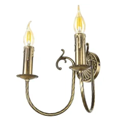 Giovanni Battista Jugendstil Wandlampe Bronze Hell< Metall Lampen|Messinglampen