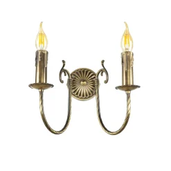 Giovanni Battista Jugendstil Wandlampe Bronze Hell< Metall Lampen|Messinglampen