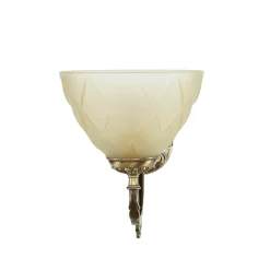 Glaslampen|Metall Lampen*Giovanni Battista Jugendstil Wandleuchte E14 Elisa