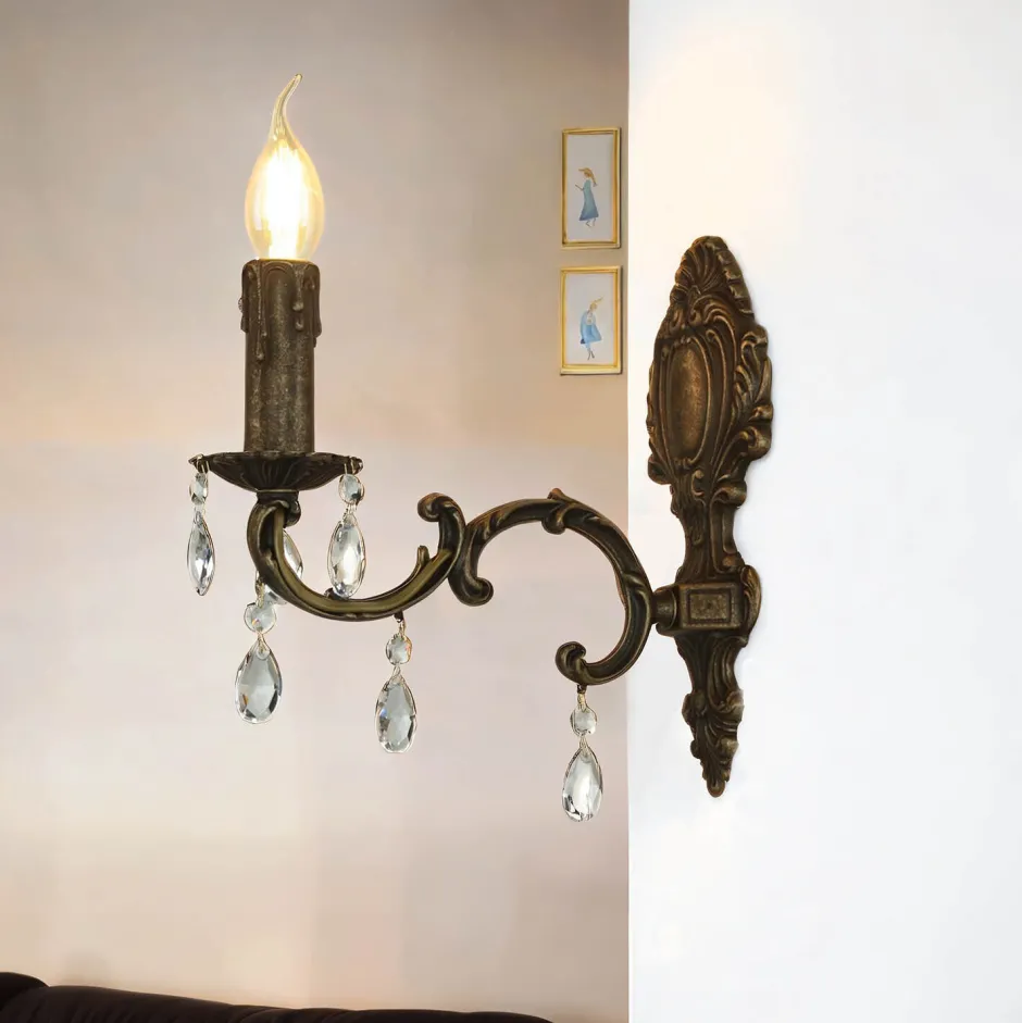 Giovanni Battista Jugendstil Wandleuchter E14 Venezia< Wandleuchten|Esszimmer Lampen