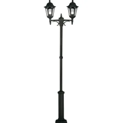 Außenleuchten Antik|Gartenlaternen*Elstead Kandelaber Garten Schwarz Aluminium 228cm Rustikal