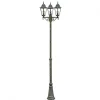 Rustikale Lampen|Metall Lampen*Harms Import Kandelaber MIGDAL in Bronze 220cm Rustikal Weg Garten