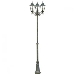 Rustikale Lampen|Metall Lampen*Harms Import Kandelaber MIGDAL in Bronze 220cm Rustikal Weg Garten