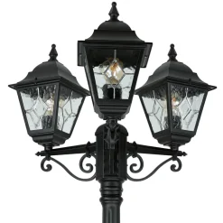 Vintage Lampen|Wegeleuchten*Elstead Kandelaber Schwarz 227cm hoch Rustikal LEADWORTH