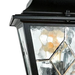 Vintage Lampen|Wegeleuchten*Elstead Kandelaber Schwarz 227cm hoch Rustikal LEADWORTH