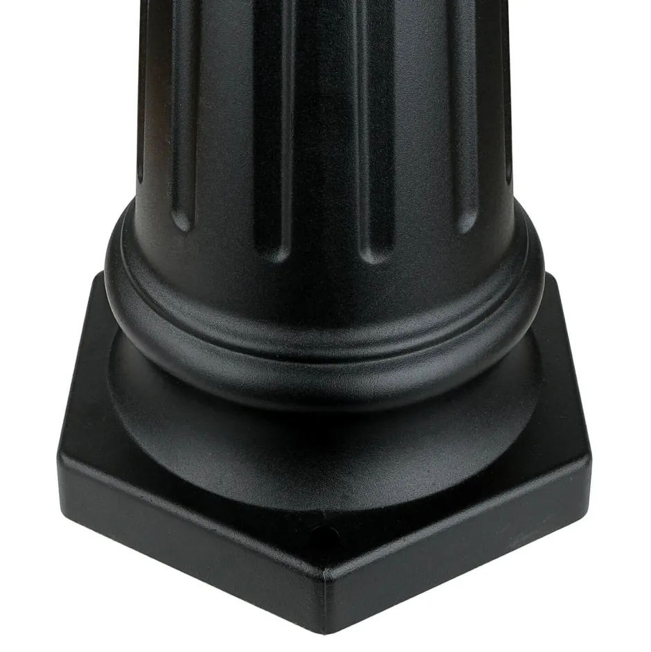 Vintage Lampen|Wegeleuchten*Elstead Kandelaber Schwarz 227cm hoch Rustikal LEADWORTH