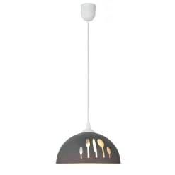 Lamkur Küchenlampe Retro Glas mit Motiv Ø30cm< Hängelampen|Esszimmer Lampen