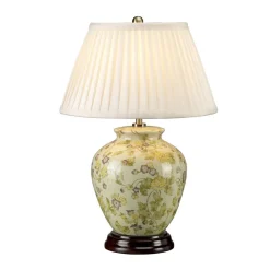 Tischlampen|Keramiklampen*Elstead Keramik Tischleuchte GISERUE handbemalt E27 Wohnzimmer