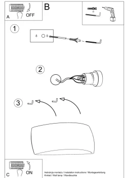 Sollux Keramik Wandlampe Up Down Grau indirekt 32 cm G9< Wandleuchten|Flurlampen