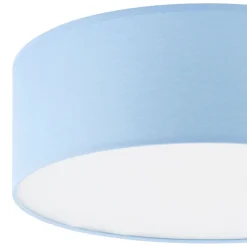 Kinderzimmerlampen|Kinderlampen*TK Lighting Kinderzimmerlampe Decke Blau Ø 38 cm rund flach