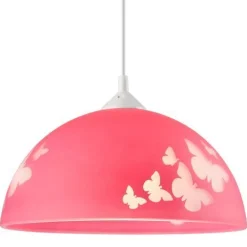 Kinderzimmerlampen|Kinderlampen*Lamkur Kinderzimmerlampe Mädchen Pink rund Lampe