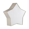 TK Lighting Kinderzimmerleuchte Leinen 45 cm lang Stern Weiß Beige 2x E27<Kinder Deckenleuchten|Kinderzimmerlampen