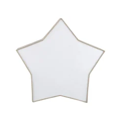 TK Lighting Kinderzimmerleuchte Leinen 45 cm lang Stern Weiß Beige 2x E27<Kinder Deckenleuchten|Kinderzimmerlampen