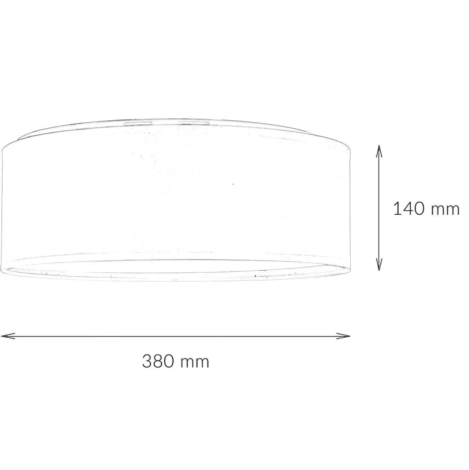 Kinderzimmerlampen|Kinderlampen*TK Lighting Kinderzimmerleuchte Rosa Ø 38 cm rund flach Stoffschirm