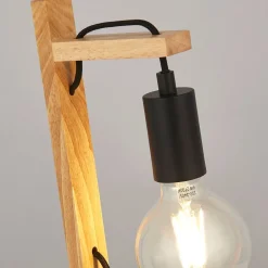 Kinderzimmerlampen|Kinderlampen*Searchlight Kinderzimmerleuchte Tisch Natur Schwarz E27 42,5 cm