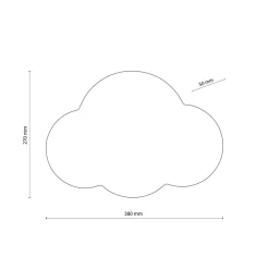 Kinderzimmerlampen|Kinderlampen*TK Lighting Kinderzimmerleuchte Wand Weiß 2x G9 Metall Wolke indirekt