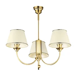 Jupiter Klassische Deckenleuchte in Messing 3xE27 Esstisch< Deckenleuchten|Schlafzimmer Lampen