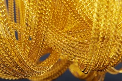 Hängelampen|Bürolampen*Invicta Interior Klassische Hängelampe Metall in Gold Ø70 cm E14 elegant