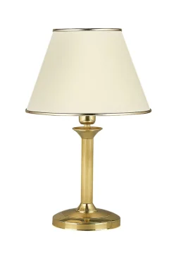 Tischlampen|Schlafzimmer Lampen*Jupiter Klassische Tischlampe PENELO in Messing Weiß Bett